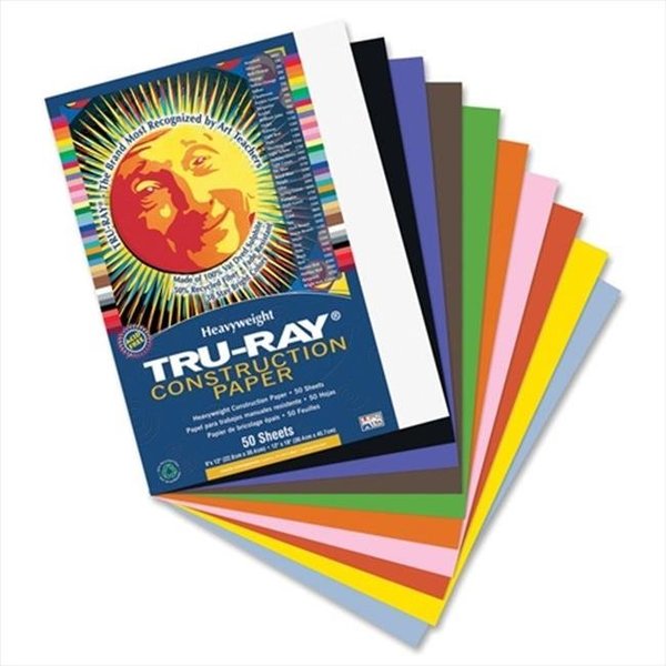 Tru-Ray Tru-Ray 054156 Construction Paper 12 x 18 In. Assorted; Pack Of 50 54156